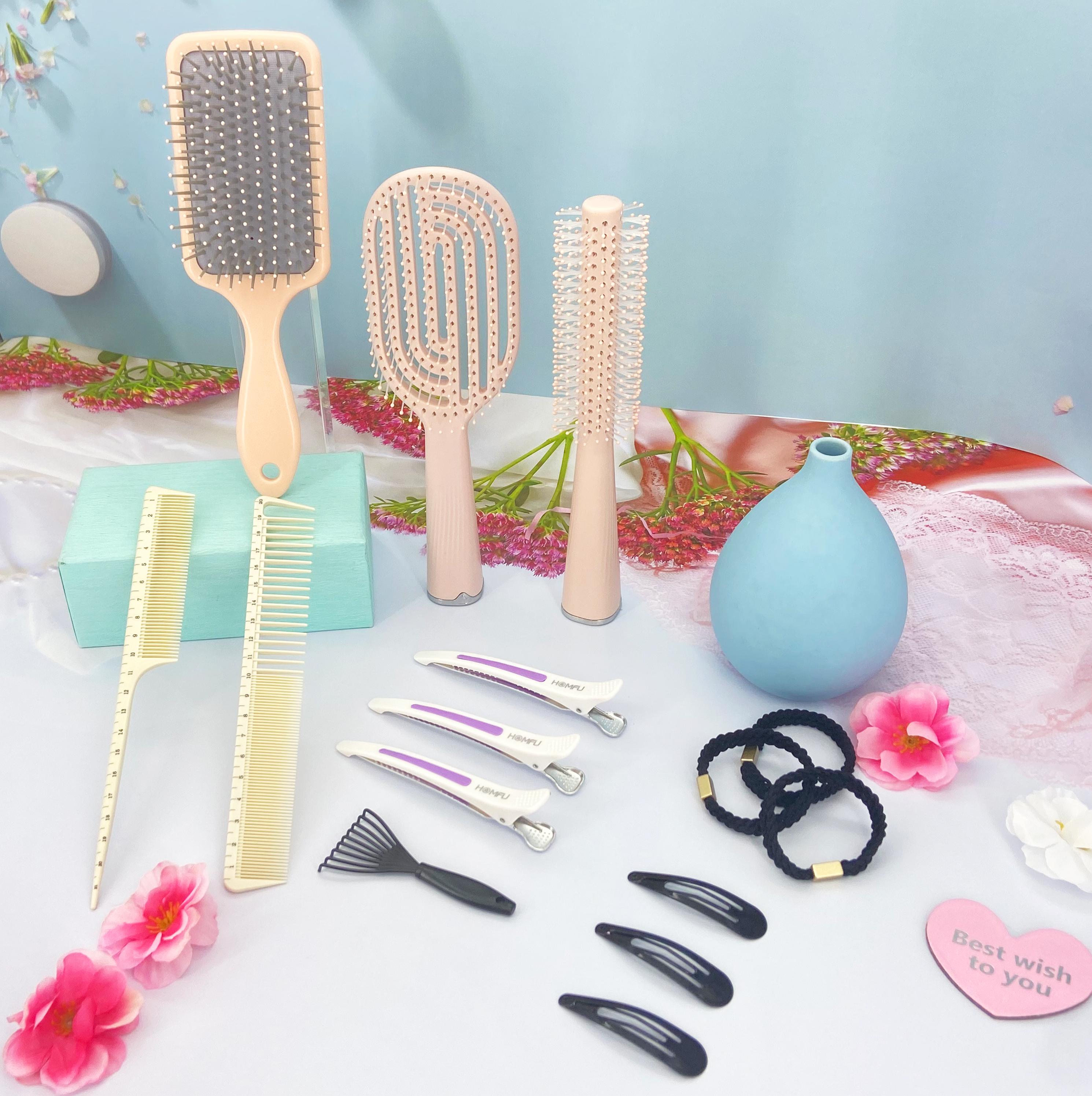 New Design 15PCS Comb Set Professional Hair Styling Kit with Wide & Fine Tooth Combs Comfortable Hair Styling Tools for All People