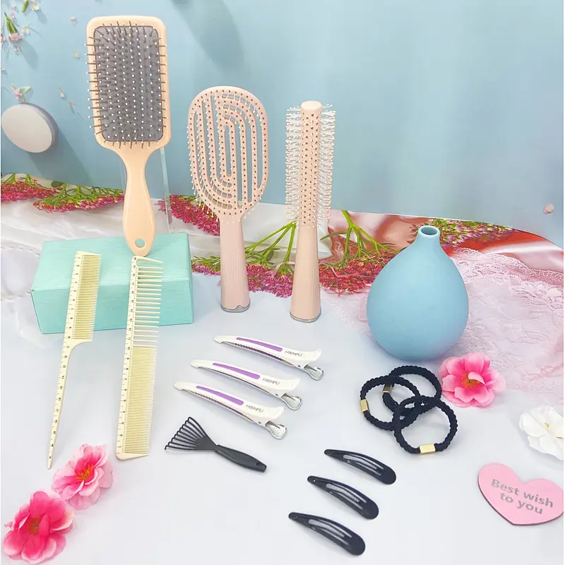 New Design 15PCS Comb Set Professional Hair Styling Kit with Wide & Fine Tooth Combs Comfortable Hair Styling Tools for All People